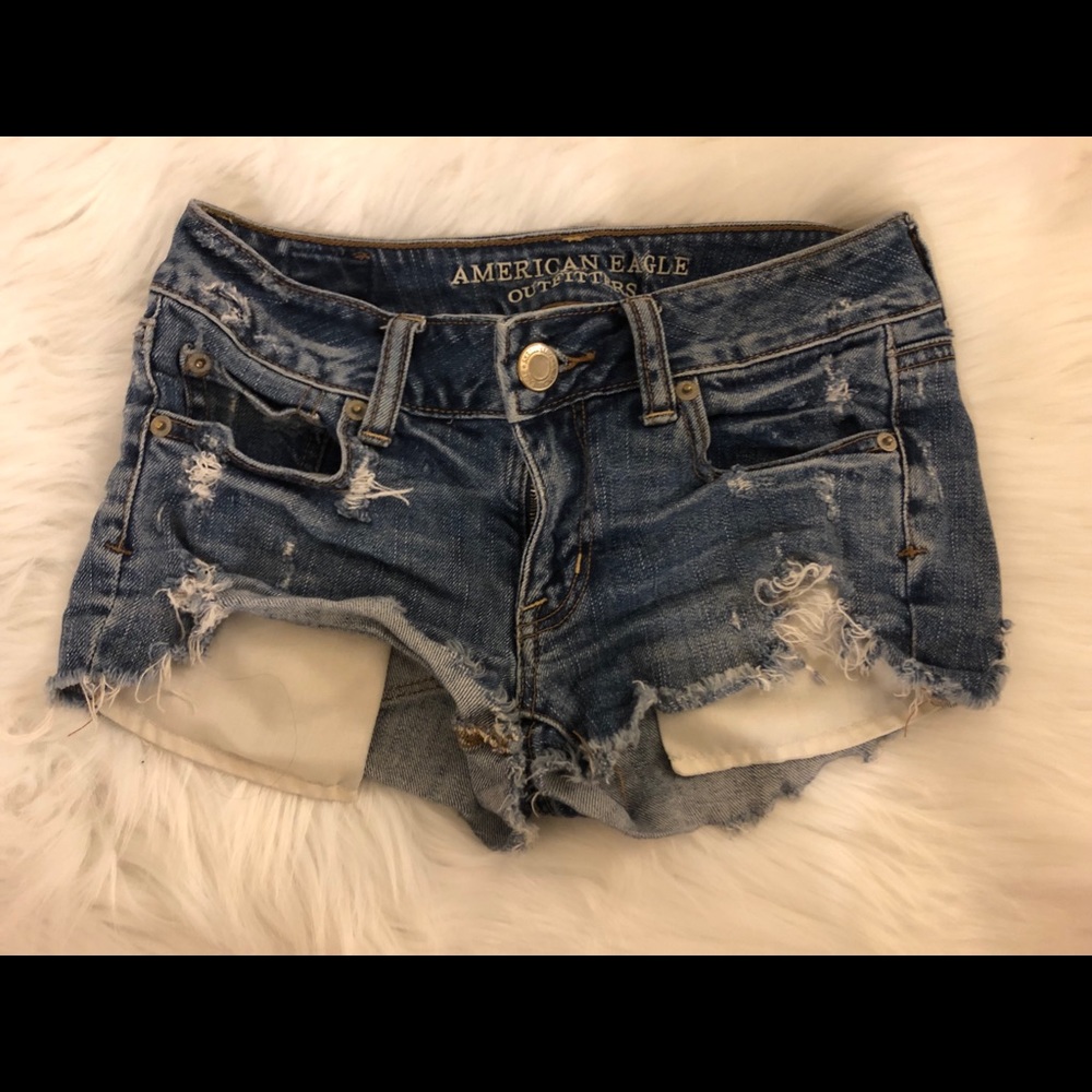 Hollister Dark Denim Shorts 0
